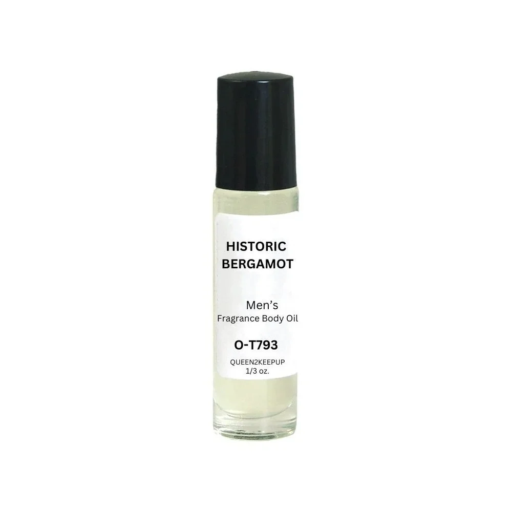 Historic Bergamot (Men) Body Oil 10 ml Fragrance All Natural 1/3 oz Roll-On